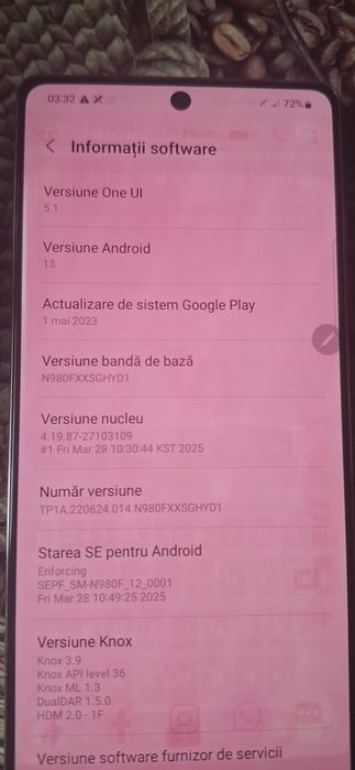 Samsung note 20 piese