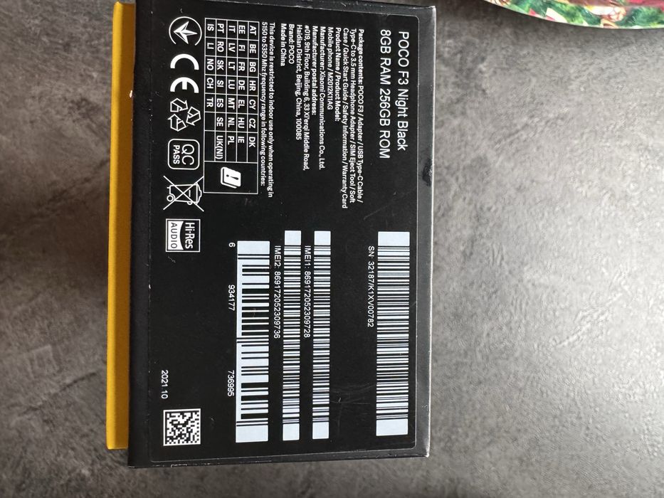 Poco F3 Night Black 8GB RAM 256GB ROM