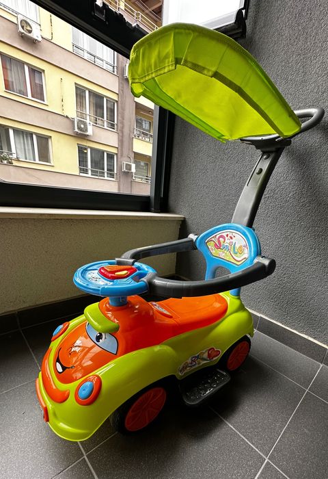 Кола за бутане с дръжка Moni Smile