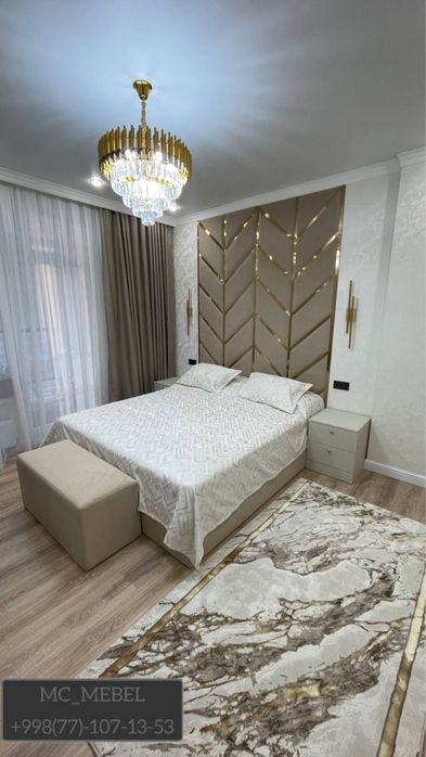 Панно и мягкие панели 500.000 за кв.метр с золотыми вставками