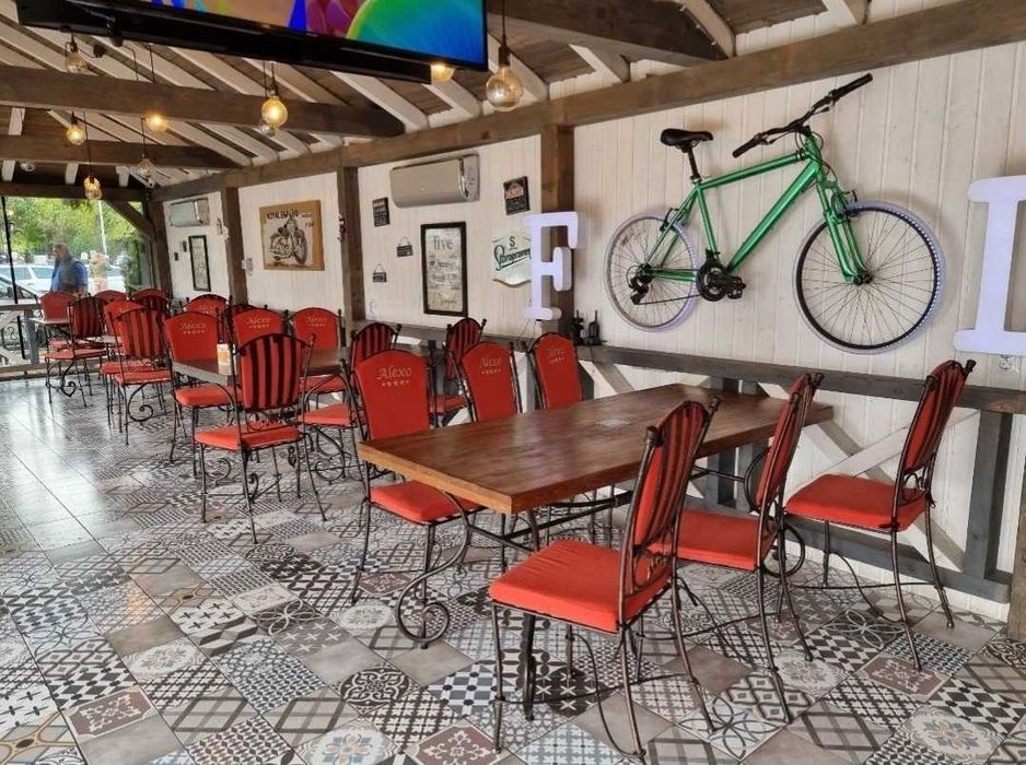 Mobilier fier forjat restaurant terasa