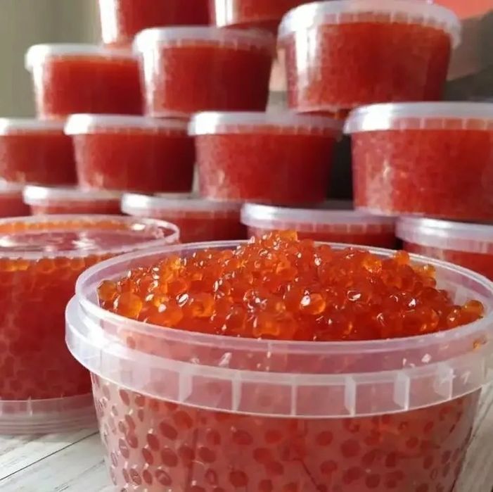 Икра красная. Икра горбуши. Икра форели.