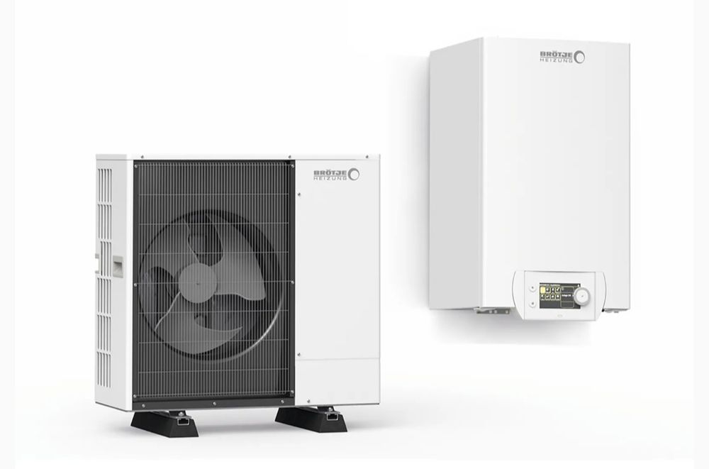 Нова термопомпа Brötje BLW Mono 6 6 kW – комплект външно + вътрешно тяло