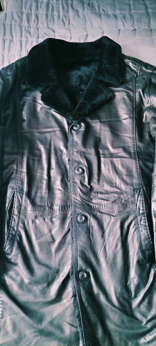 Мужская кожаная дублёнка