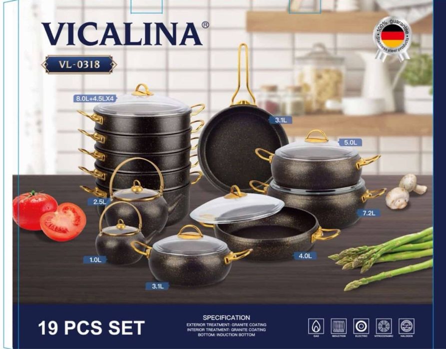 Набор посуды литого алюминия