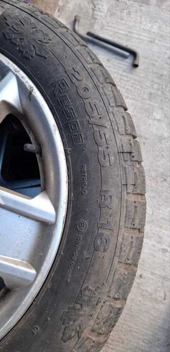Jante aluminiu de 16 + cauciucuri de iarnă