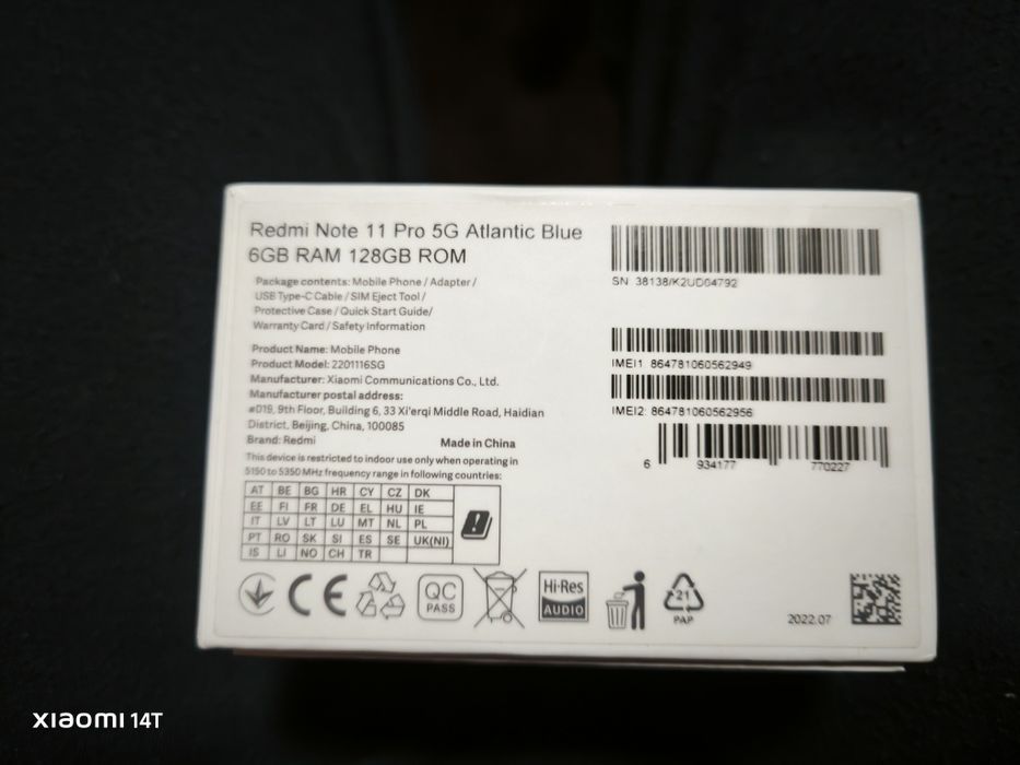 Redmi Note 11 Pro 5G