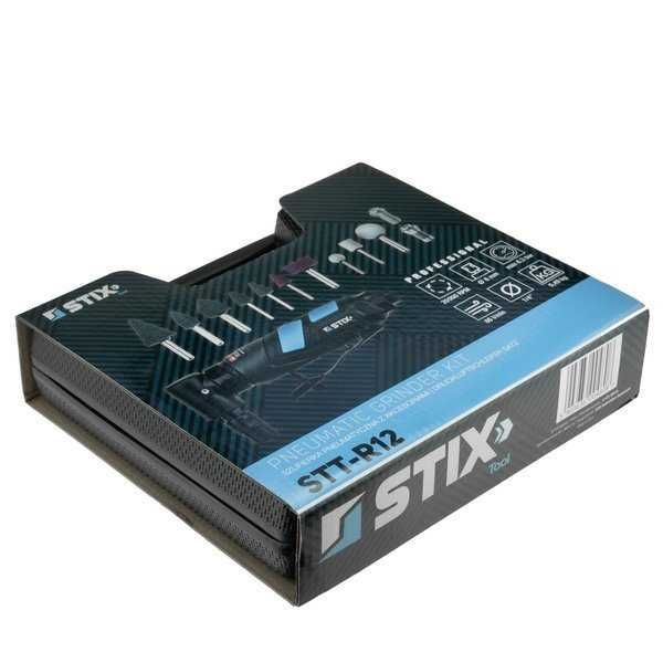 Комплект пневматична ъглова шлифовалка STIX, 6 мм, 20 000 об./мин.