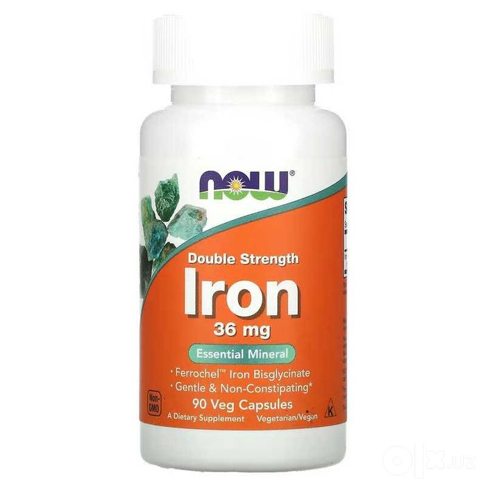 NOW Foods Iron Железо Iron Complex Caps temir