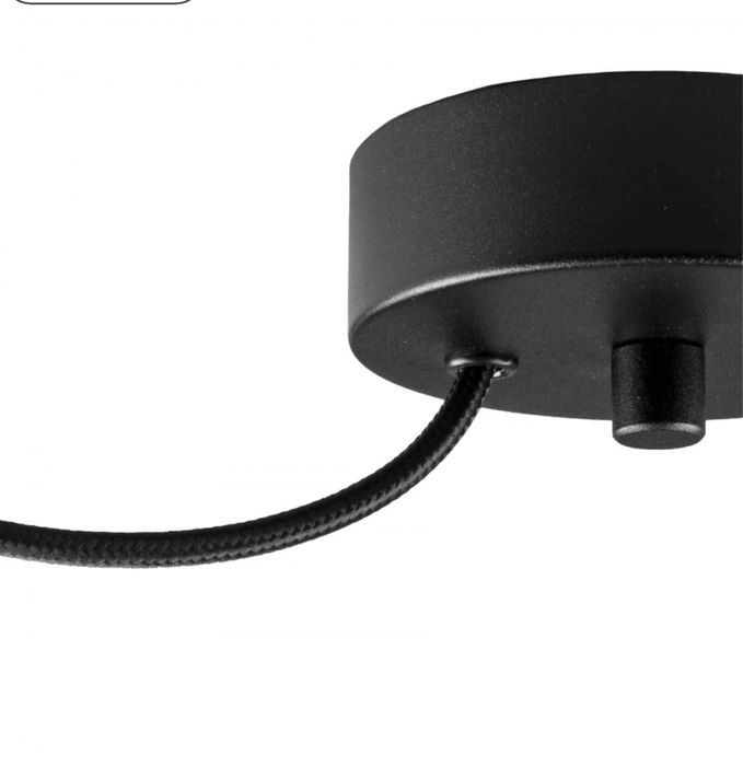 Lustră neagră/aurie cu 3 becuri Uno Glossy Bulb Attack