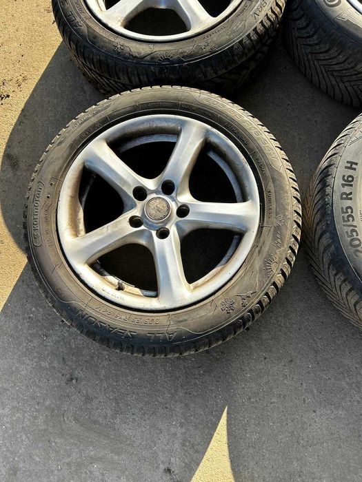 Set jante aliaj cu anvelope 205/55R16 M+S 5X112 Golf 6,B6,Octavia 2