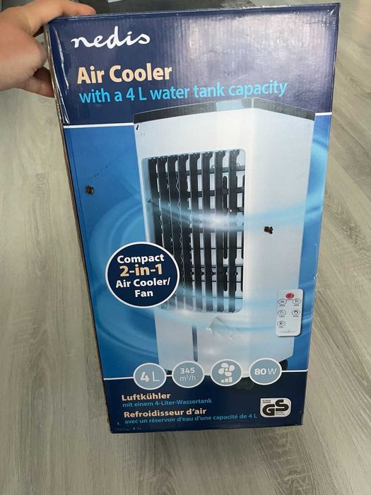 Охладител за въздух, портативен преносим климатик 2 в 1 , 4 л, 80 W