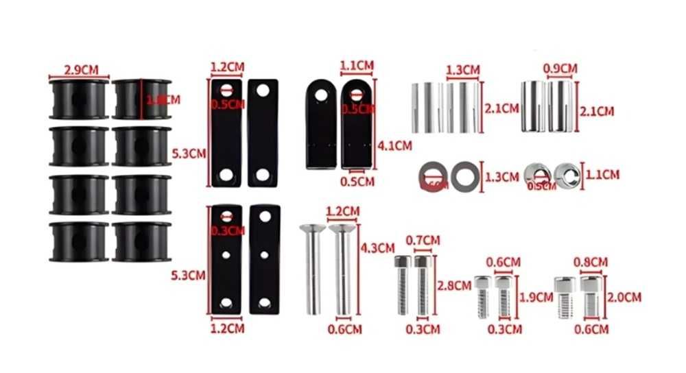 Универсални Acerbis предпазители/гардове за ръце на мотор - Червени.