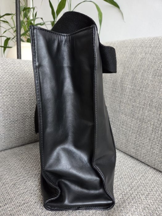 Geanta Musette piele neagra