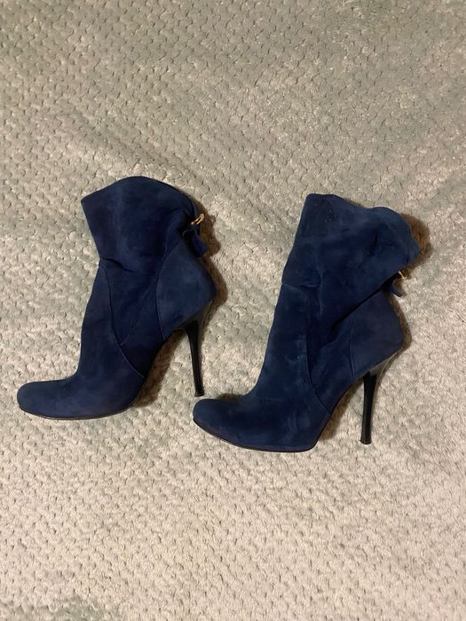 Зелени велурени боти Davos Gomma