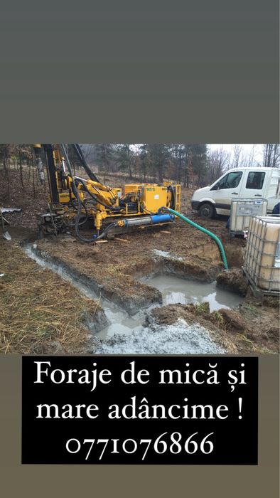 Foraje puturi apa de mica si mare adancime