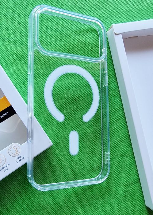 Husa Clear MagSaffe iPhone 18 Pro Max. Folie  sticla Ultra Hybrid.