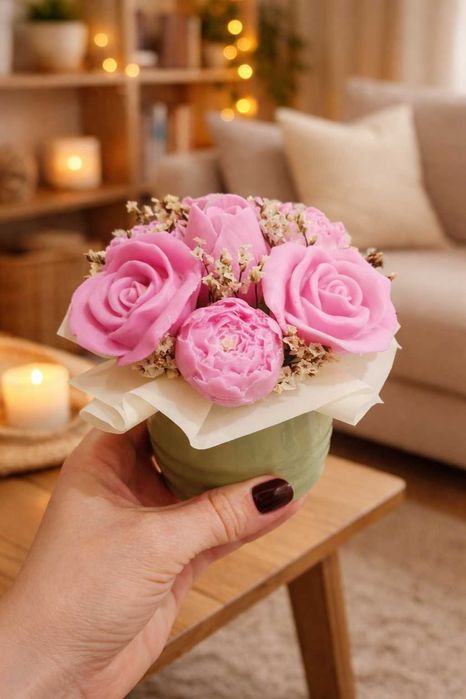 Букети от ароматни глицеринови цветя и др