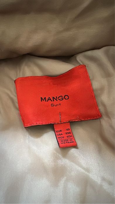 Яке Mango xs с гъши пух