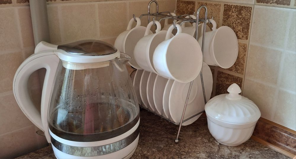 Чайный Сервиз Luminarc+Сахарница+Подставка!