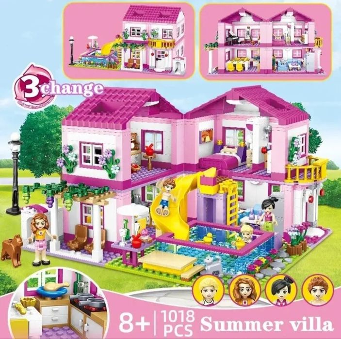 Casa de vacanta - tip Lego -1018 piese