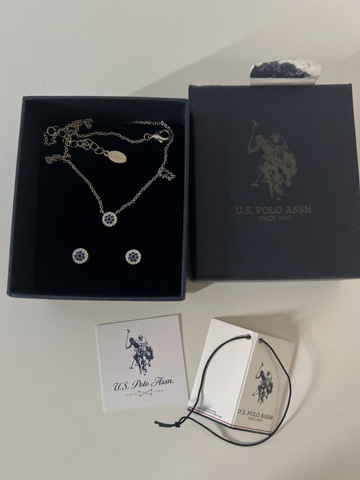 Set Colier U.S. Polo Assn Albastru