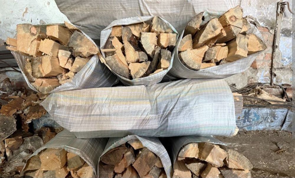 Дрова в мешках цена 5000 тысяч