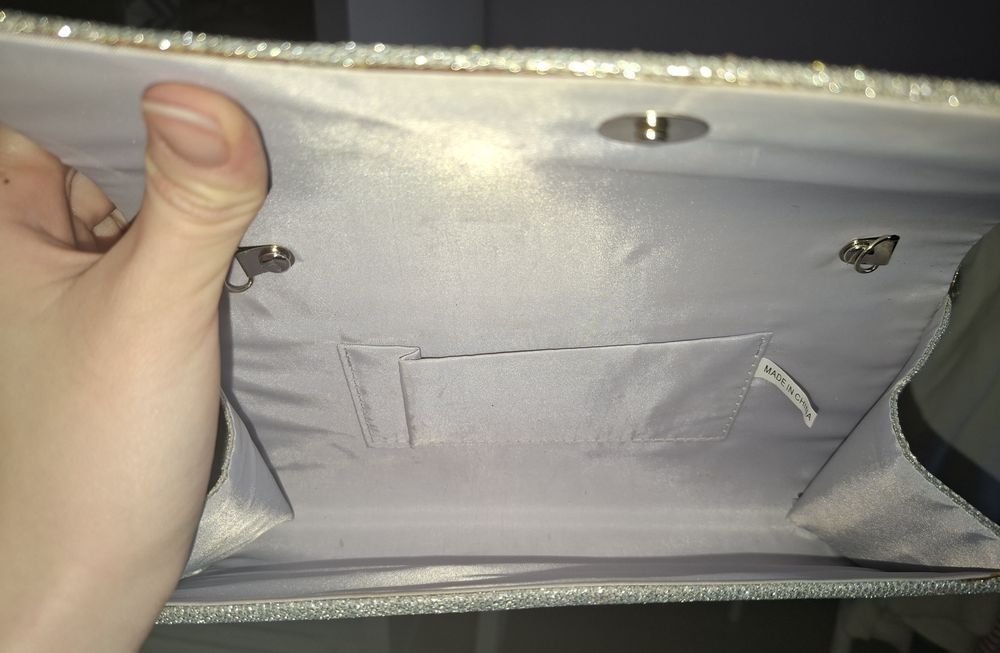 Вечерний  клатч со стразами