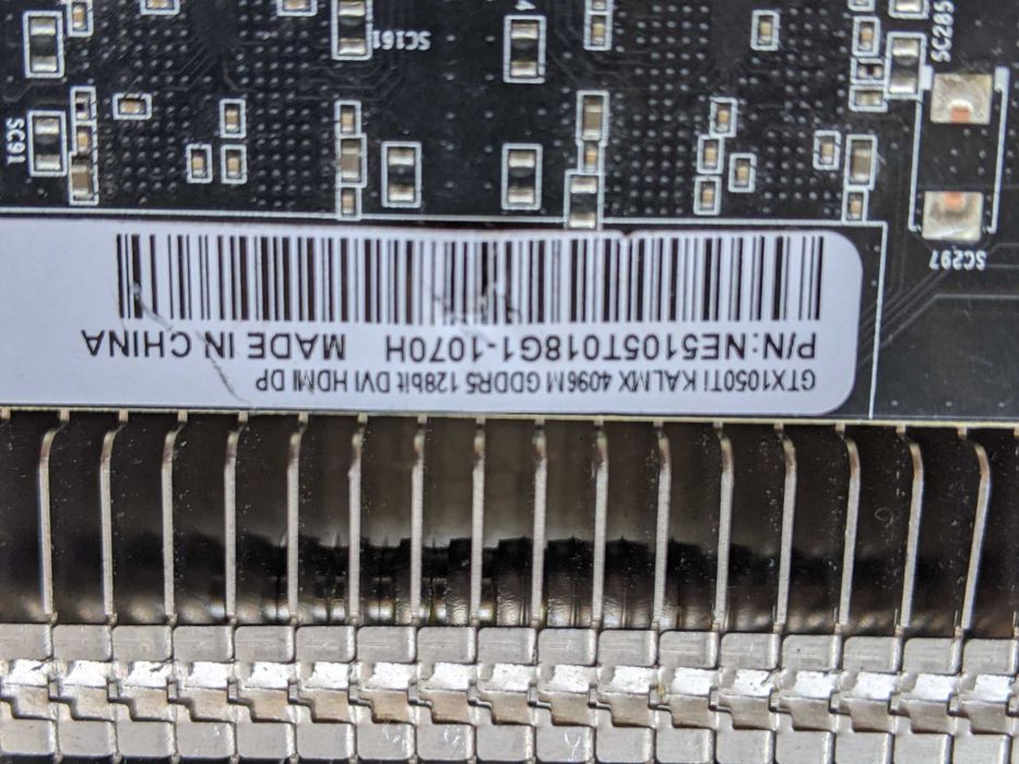 Placa video Palit GTX 1050 Ti KalmX silent
