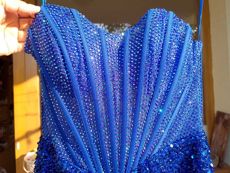 Прекрасна нова рокля - кралско синьо, S номер, 60 лв.