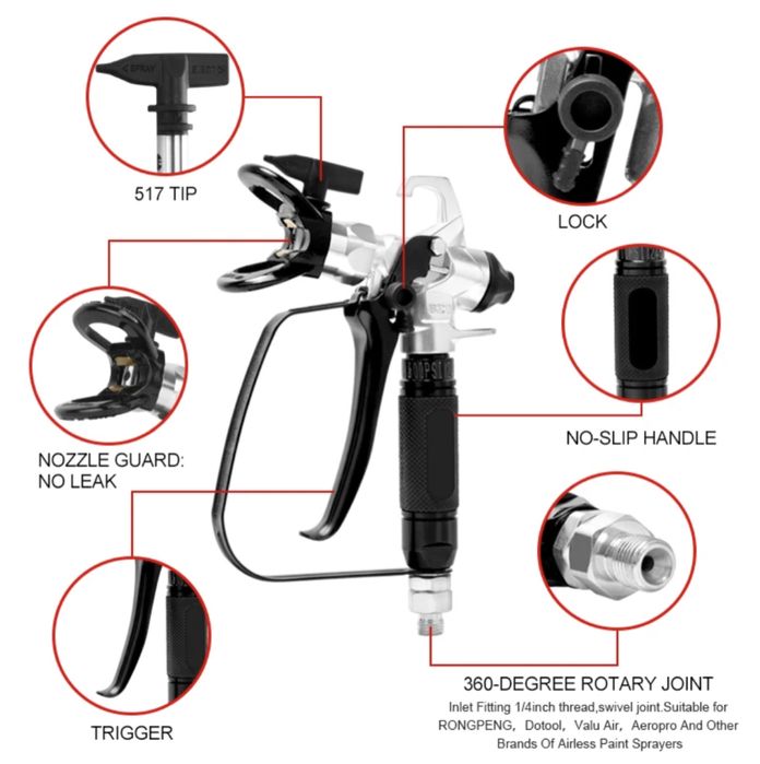 Aeropro ! Пистолет за безвъздушно боядисване Aeropro 821 и 818 C !