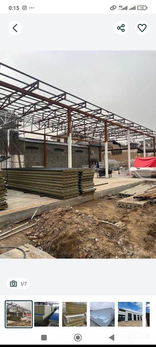 Метала конструкций сенвич панели