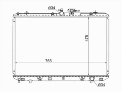 Радиатор  Toyota Highlander