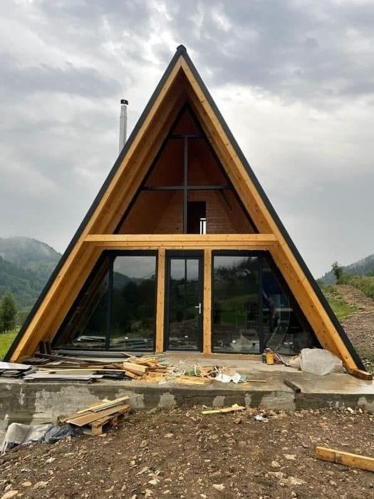 Cabane tip A-Frame & Foișoare terase din lemn