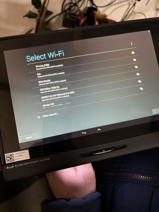 Tablete tetiere originale Audi