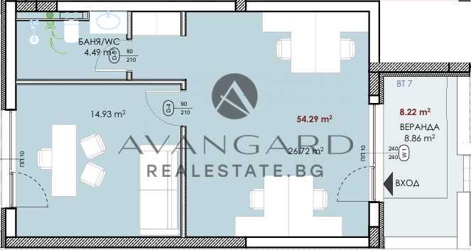 Продава се Двустаен апартамент в Пловдив, Център - 62 кв.м за 1901 €/кв.м - Снимка #3