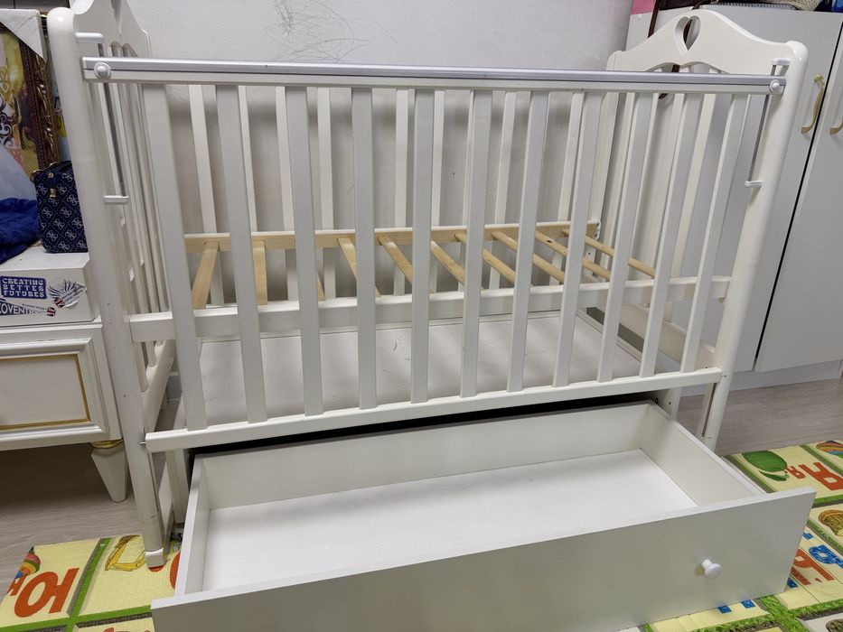 Детская кровать с тумбой