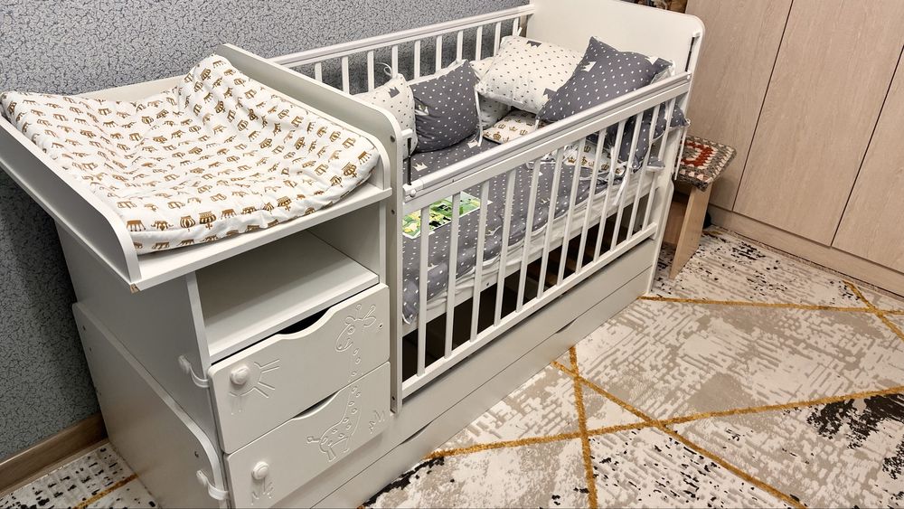 родам детский манеж-кровать 3 в 1