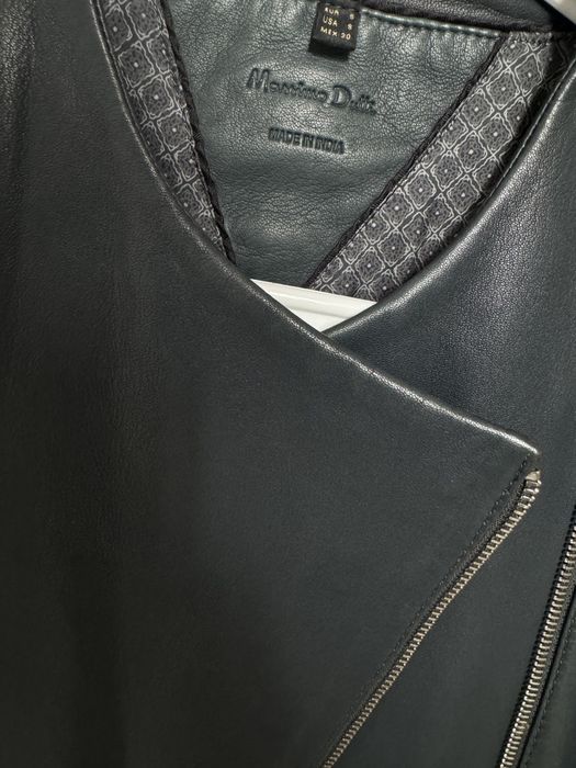 Кожанная куртка massimo dutti
