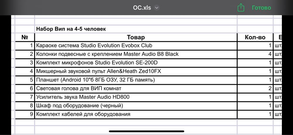 Продается караоке оборудование