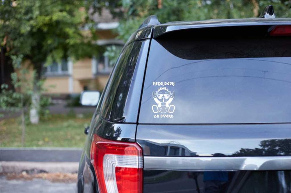 rock Baby on board Стикер Бебе в колата / Изработка на стикери