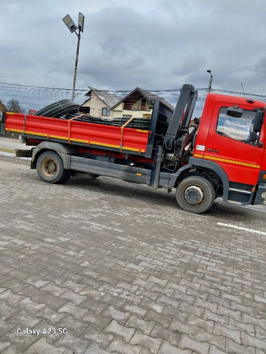 Transport-Basculabil cu macara.12t..