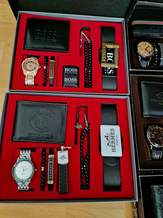 Truse cadou barbati (7 articole),saculet, cutie, etichetă