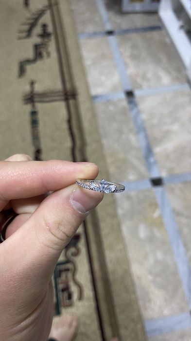 Серебряное кольцо Pandora «Блестящий гербарий», оригинал