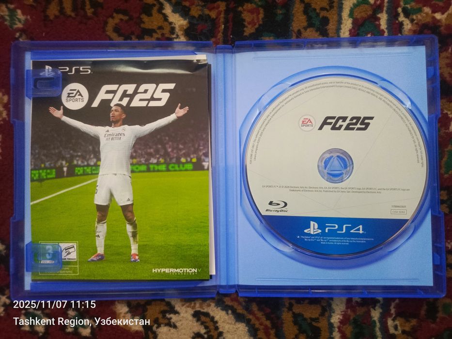 Fc25 (fifa25) оригинальный диск с лицензией для ps4 и ps5