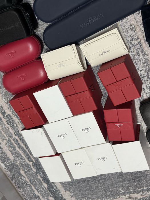 Colectie cutii ceasuri omega/tissot  / tagheuer /longines