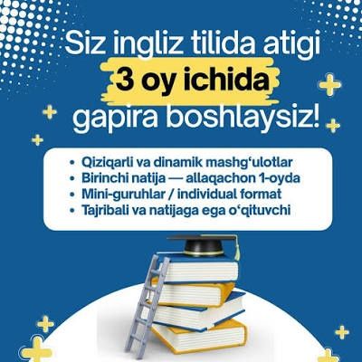 Kattalar uchun intensiv ingliz tili kursi