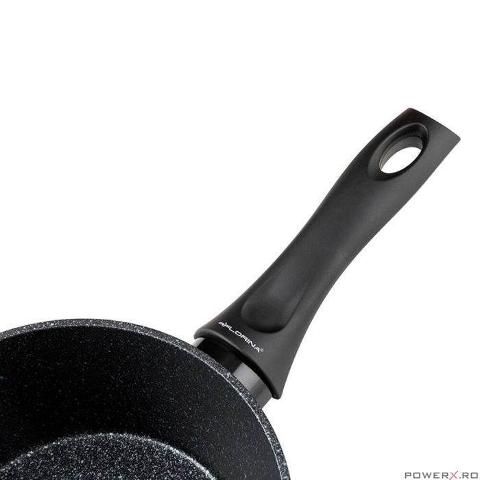 Cratita din aluminiu, cu invelis antiaderent, 16cm, 1.3l, negru,