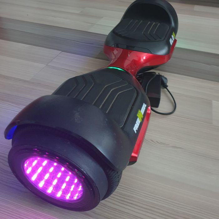 Hoverboard FreeWheel Glow Profesional Roti MARI corp din DUR ALUMINIU