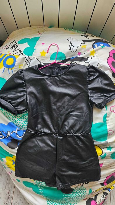 Елегантен кожен гащеризон за момиче